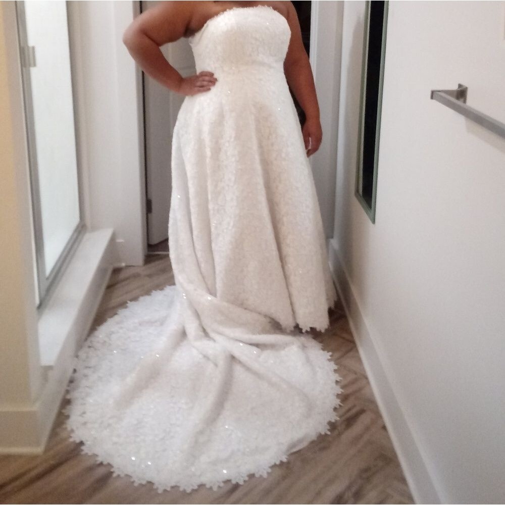 David's Bridal Plus size wedding dress